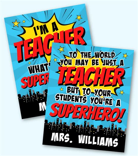 Free Superhero Printables For Teachers