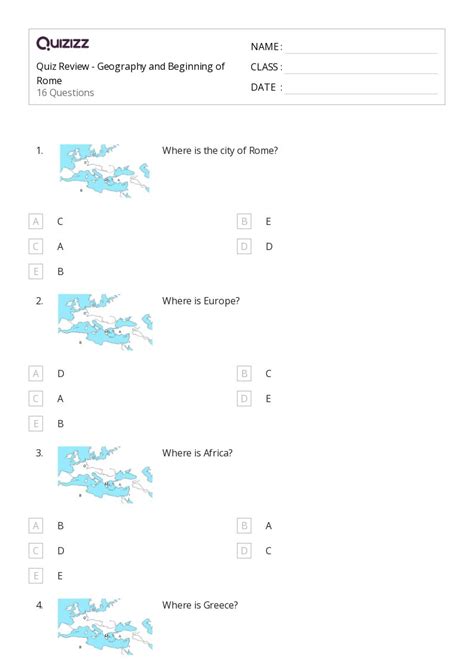 The Roman Republic Worksheets For Th Year On Quizizz Free