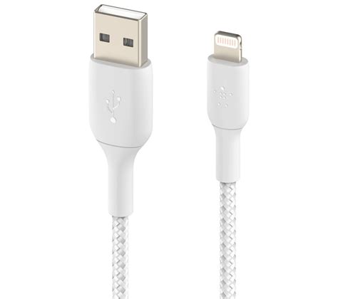 Belkin Braided Lightning To Usb A Cable M White Fast Delivery