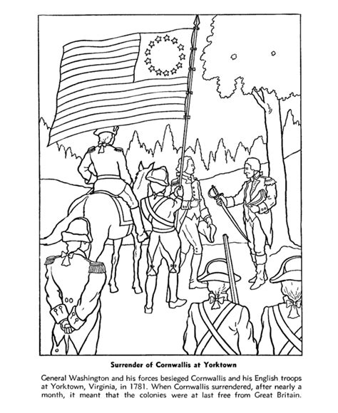 Revolutionary War Flag Coloring Page