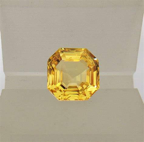 SOLD GIA Certified 5 08 Carats Unheated Vivid Yellow Sapphire Pukhraj