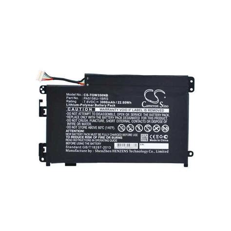 Batterie Ordinateur Portable Toshiba Pa Brs Pour Toshiba W Dt