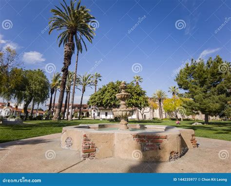 Exterior View Of The San Gabriel Mission Church Editorial Photography