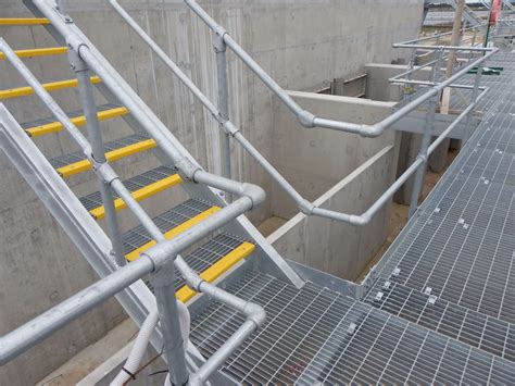 Steel Grating Modular Handrails Access Platforms - ABECK