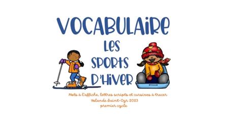 Vocabulaire Sport D Hiver