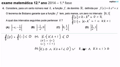 Teorema De Bolzano Matem Tica Ano Youtube