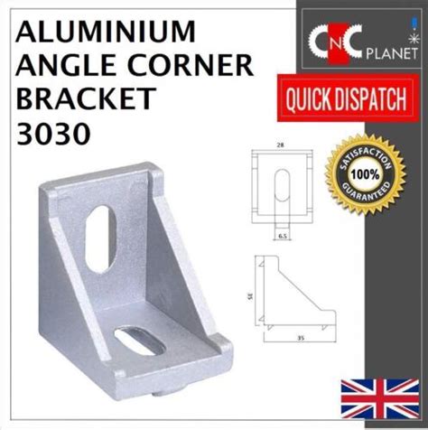 3030 Aluminum Extrusion Profile L Shape Corner Joint Right Angle 30mm Bracket Uk Ebay