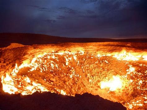 土庫曼斯坦 大小「地獄之門」總共燃燒了50幾年 每日頭條