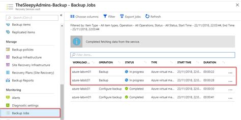 Azure Vm Backup Using Azure Recovery Service Vault Thesleepyadmins