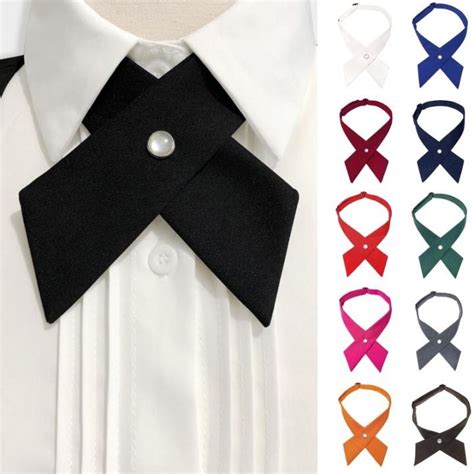 Yomer Shop 1pc Cross Bow Ties for Men & Women Solid Business Casual ...