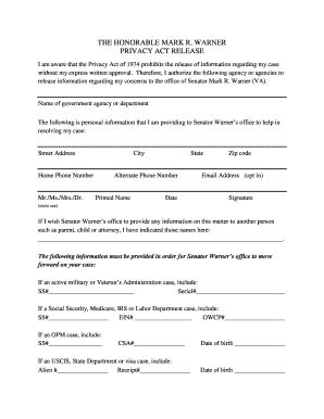 Privacy Act Release Form Filling Sample Fill Out And Sign Printable