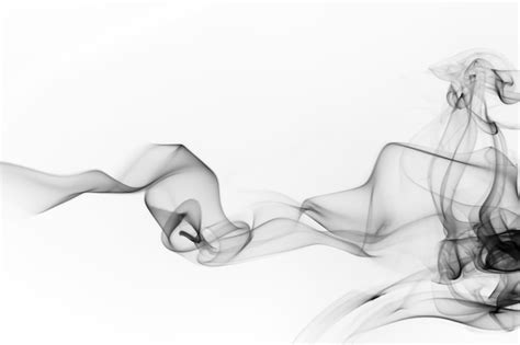 Premium Photo Beautiful Blue Smoke Abstract On White Background