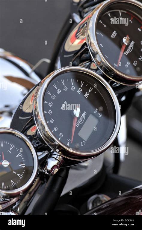 Harley Davidson Motorcycle Dials Stock Photo Alamy