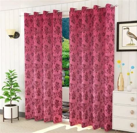 Pink Rod Pocket Printed Dune Velvet Curtain At Rs Piece In New