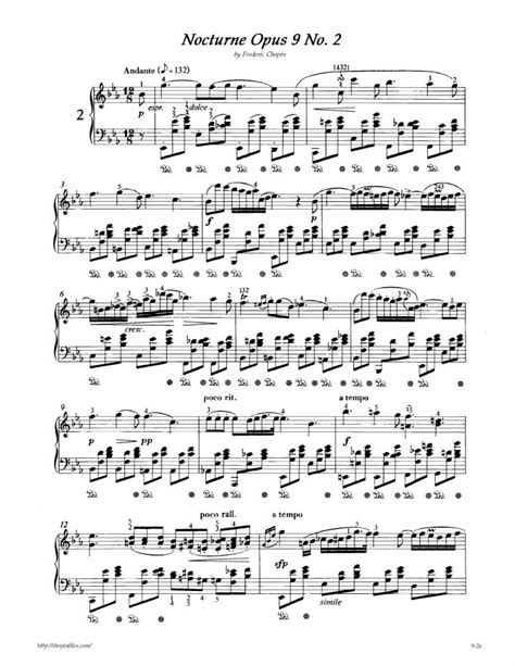 Chopin Nocturne Op No Partituras Para Piano Partituras De