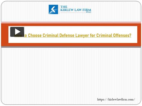 Ppt How To Choose Criminal Defense Lawyer For Criminal Offenses Powerpoint Presentation