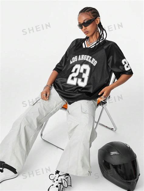 Shein Coolane Women S Y K Streetwear Blokecore Oversized Motorcycle