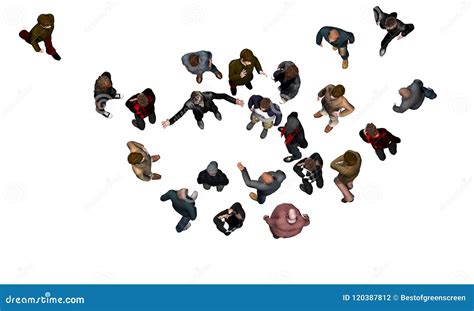 Crowd Of People Top View Stock Illustration Illustration Of Topview