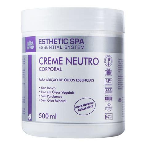 Creme Neutro Corporal Base Para Massagem Wnf Esthetic Spa Shopluxo