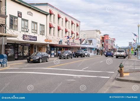 Downtown Ketchikan, Alaska editorial stock image. Image of historic ...