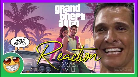 Gta 6 Trailer Hilarious Reaction Youtube