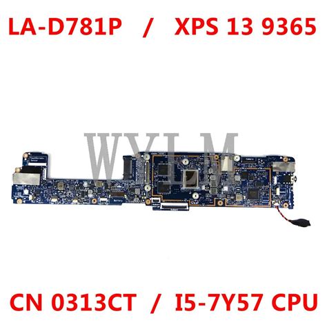 Para DELL XPS 13 9365 placa base de computadora portátil CN 0313CT