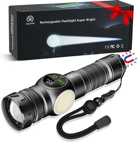 Jayxinli Lampe Torche Led Ultra Puissante Lampe Torche Rechargeable