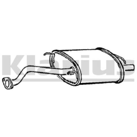 X Klarius Oe Quality Replacement Rear End Silencer Exhaust For Rover