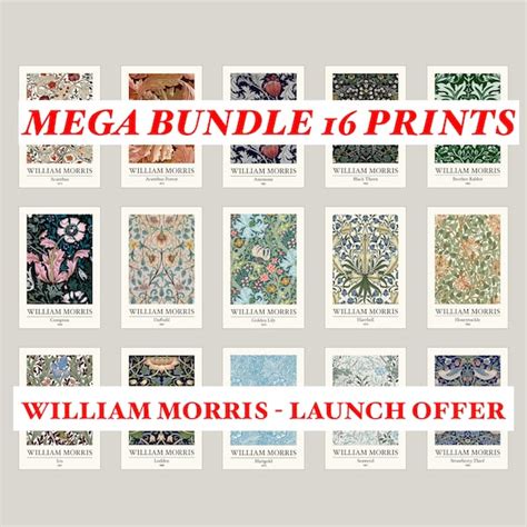 William Morris Prints Etsy