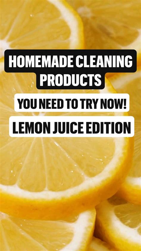 Natural Cleaning with Lemon Juice