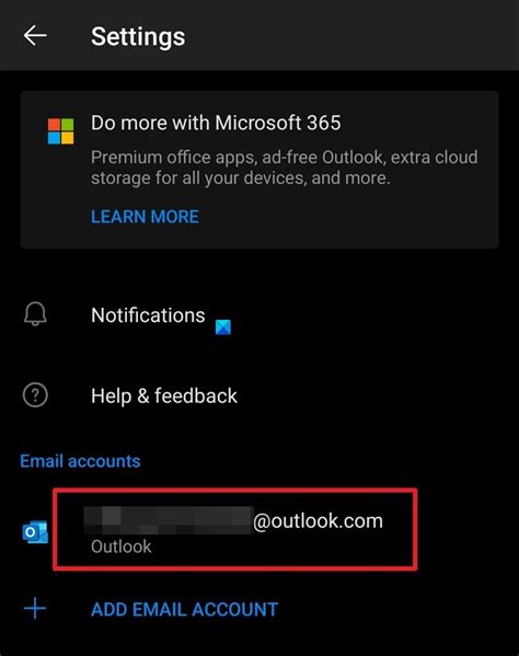 Remove Email Account From Outlook On Windows Iphone Android