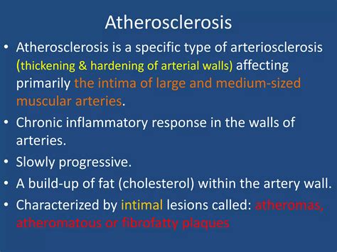 Lecture 2 Atherosclerosis Ppt Free Download