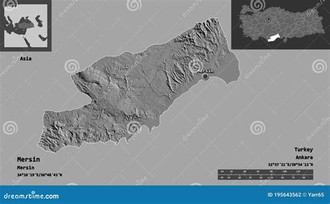 Provincia Di Mersin Della Turchia Anteprime Sentiero Illustrazione