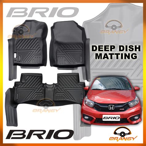 Honda Brio 2019 To 2023 OEM TPE 5D Deep Dish Matting High Quality