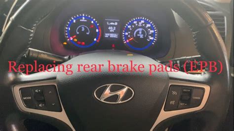 Master Hyundai Santa Fe Rear Brake Service Mode