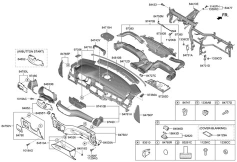 84830 D3AA0 ZL5 Genuine Hyundai Panel Assembly Cluster Facia