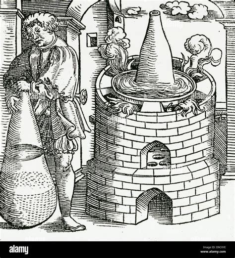 Athanor A Digesting Furnace With Water Bath And Hermetic Vase From