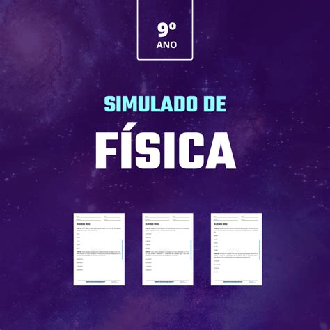 Simulado de Física 9º ano Simulados e Questões