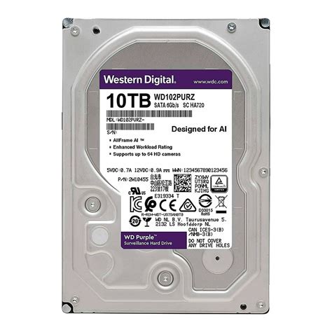 HD 10TB SATA Western Digital Purple Surveillance WD102PURZ Bem Vindo