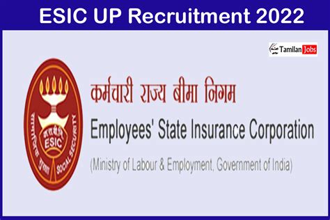 Esic Up Recruitment 2022 Out Apply Specialist Ayurvedic Physician Jobs