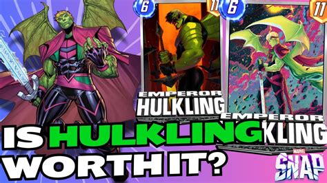 Emperor Hulkling Is Disappointing Marvel Snap Card Review YouTube