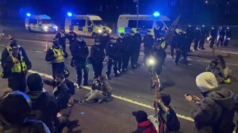 Protesters Block M32 In Bristol Kill The Bill Protests News