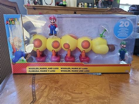 Super Mario Wiggler Luigi Set World Of Nintendo Jacks Pacific New M