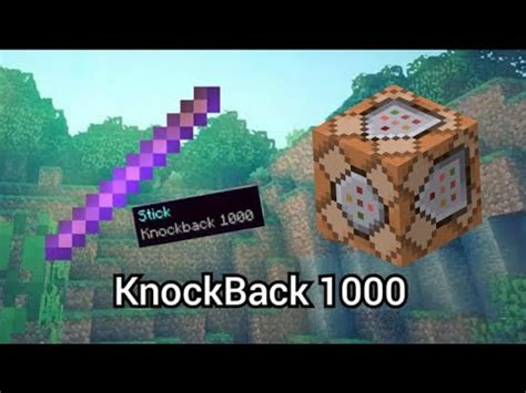 How To Get A Knockback 1000 Stick Minecraft Command Block Tutorial