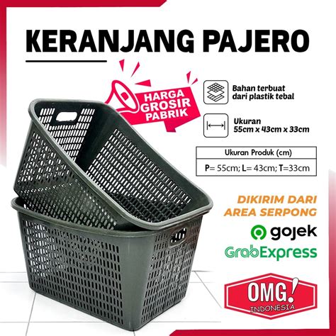 Jual KERANJANG PAJERO Keranjang Plastik Serbaguna Baju Kotor Laundry