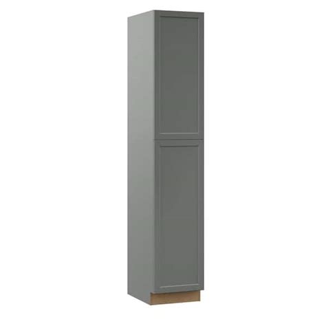 Hampton Bay Designer Series Melvern Storm Gray Shaker Assembled Pantry