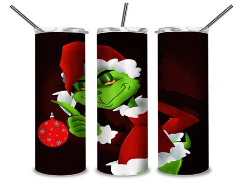 The Grinch Christmas 2030 Oz Skinny Tumbler Png Grinch Png Inspire Uplift