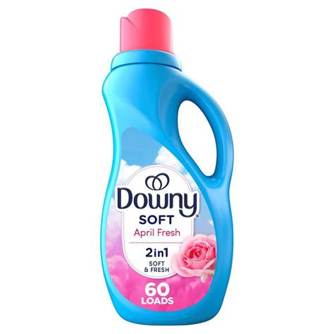 Downy Ultra 44 Oz April Fresh Fabric Softener Scent Liquid 60 Loads 003077210033 The Home Depot