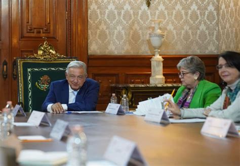 En Palacio Nacional la canciller acompañó al presidente López Obrador