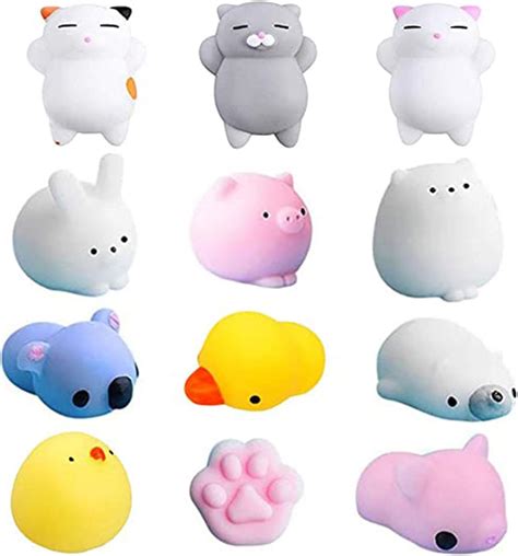 Yakiki Squishies Kawaii Pcs Cat Squishy Mini Squishies Stress Mochi